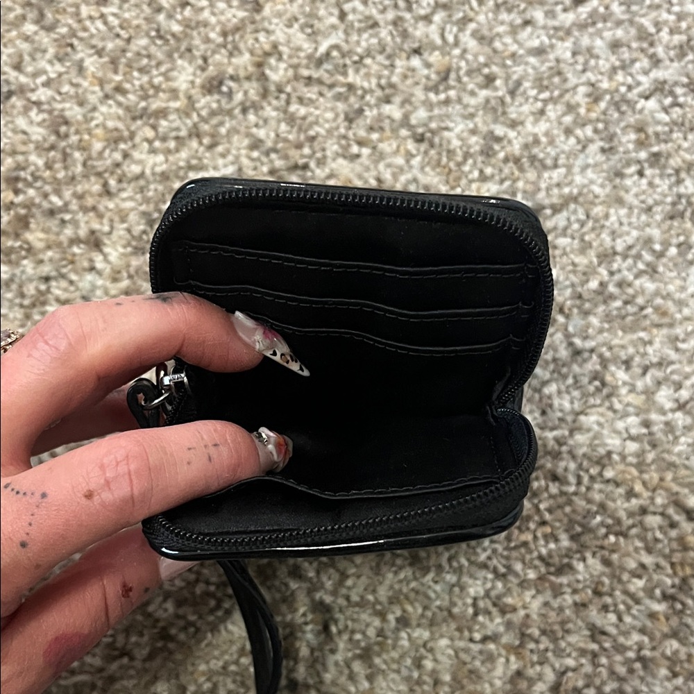 Coach Signature Black and Gray wrist wallet - Picture 3 of 4
